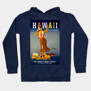 Vintage Travel Poster - Hawaii Hula Hoodie